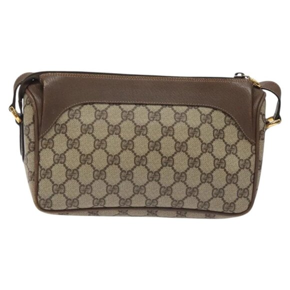 GUCCI GG Supreme Shoulder Bag PVC Beige Gold - Picture 3 of 16